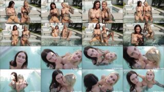 Viking Barbie WITH Jill Hardener by the pool VIDEO LEAKED