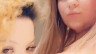 RUWBA LESBIAN KISSING & SUCKING BIG TITS VIDEO LEAKED