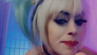 HARLEY QUINN ELIZABETH RAGE PORN DILDO SUCKING VIDEO LEAKED